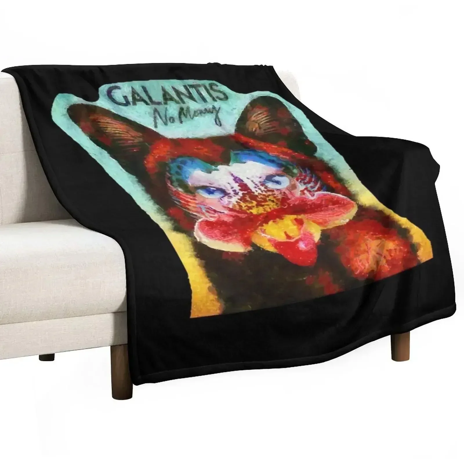 

GALANTIS Essential T-Shirt Throw Blanket For Sofa Thin Soft Beds Camping Blankets