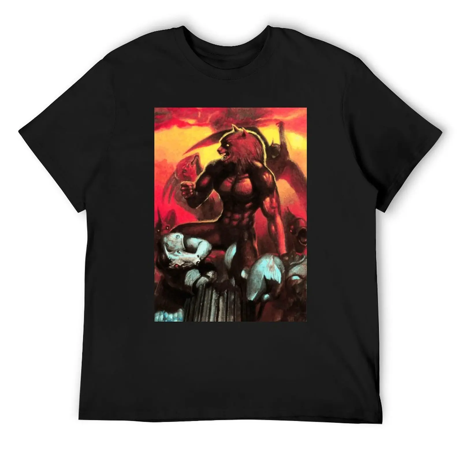 Altered Beast T-Shirt street wear anime clothes plain black t shirts men