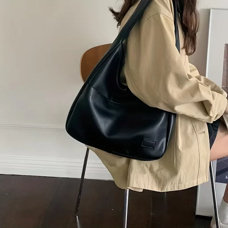 Große Kapazität Einkaufstasche Damen neue trend ige Umhängetasche einfache und vielseitige Pendler tasche Mode trend ige Schüler Klassen zimmer Tasche