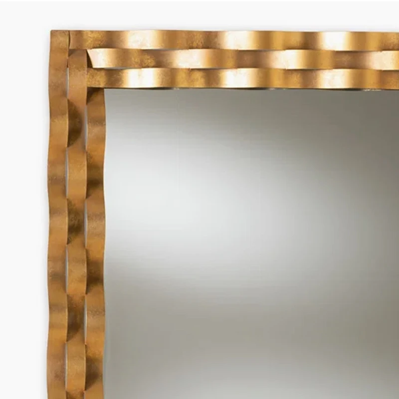 Mesa de tocador de escritorio, espejo de tocador de escritorio para dormitorio de estudiantes y mujeres, espejo cuadrado plegable grande para dormitorio, hogar