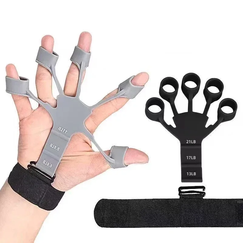 Finger Gripper Finger Exerciser Guitar Finger Exerciser 6 Resistant Levels Recovery Physical Tools Hand Strengthener For Patient