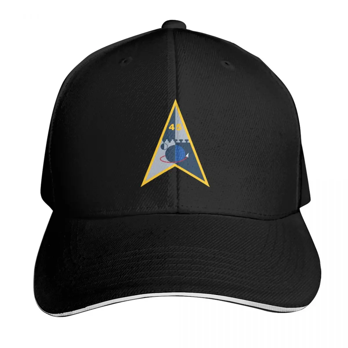 Shield of the Space Launch Delta 45 Baseball Cap Cotton Twill Breathable Contrast Two Tone Brim Snapback Flat Bill