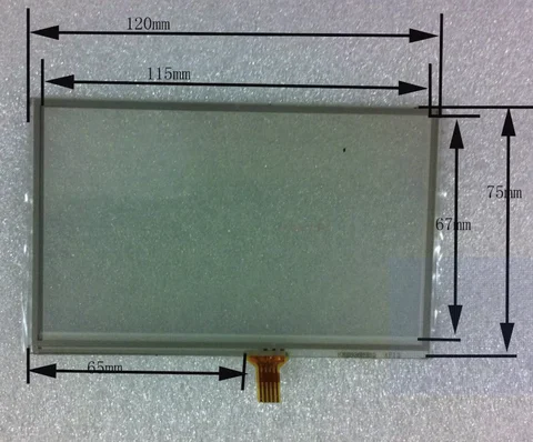 Écran externe tactile 120x75, écriture manuscrite, écran universel, navigation GPS MP5 et autres écrans universels
