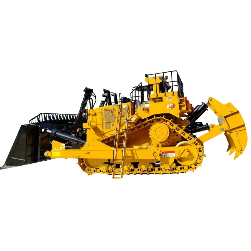 All Metal Welding Hydraulic Dozer Model Toy 1/10 Scale Cat D11T Bulldozers With Three Plows