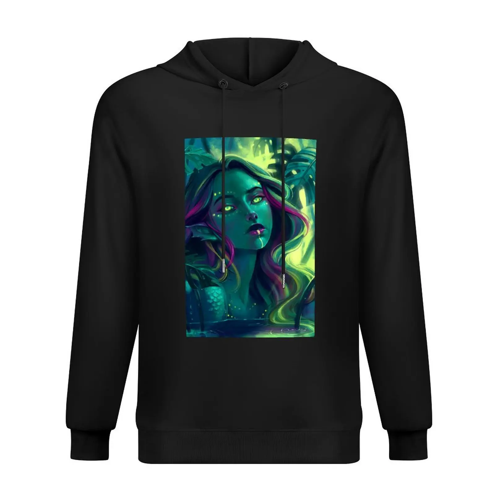 

Monstera Mermaid Hoodie men's sweat-shirt set men clothing hooded shirt korean autumn clothes graphic hoodie