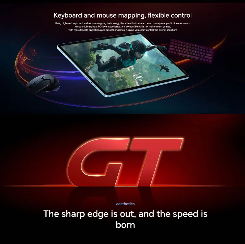 Honor GT แท็บเล็ตหน้าจอ LCD ขนาด 11.5 นิ้ว |   Dimensity 8350 Extreme Edition |   แบตเตอรี่ 10100mAh