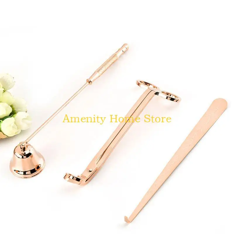 F26C 4 PCS kaarsenaccessoireset Snuffer Wick Trimmer Dipper Tray Plate Scissor Cutter