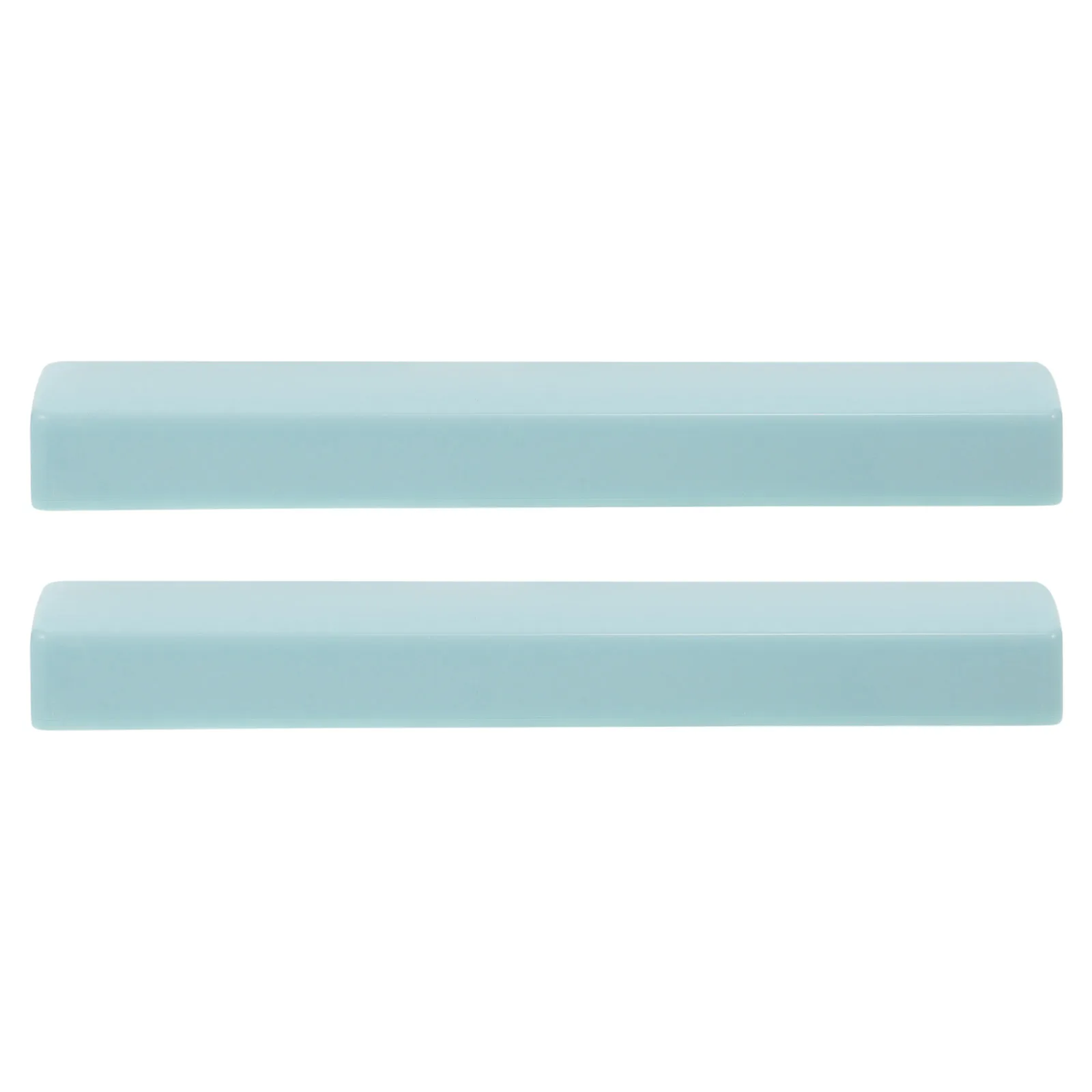 

2Pcs Blue Jade-like Calligraphy Paperweight PP Durable Writing Desk Decor Literary Atmosphere Art Supplies