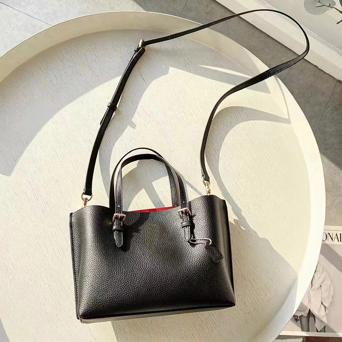 High quality Real leather women shoulder bag