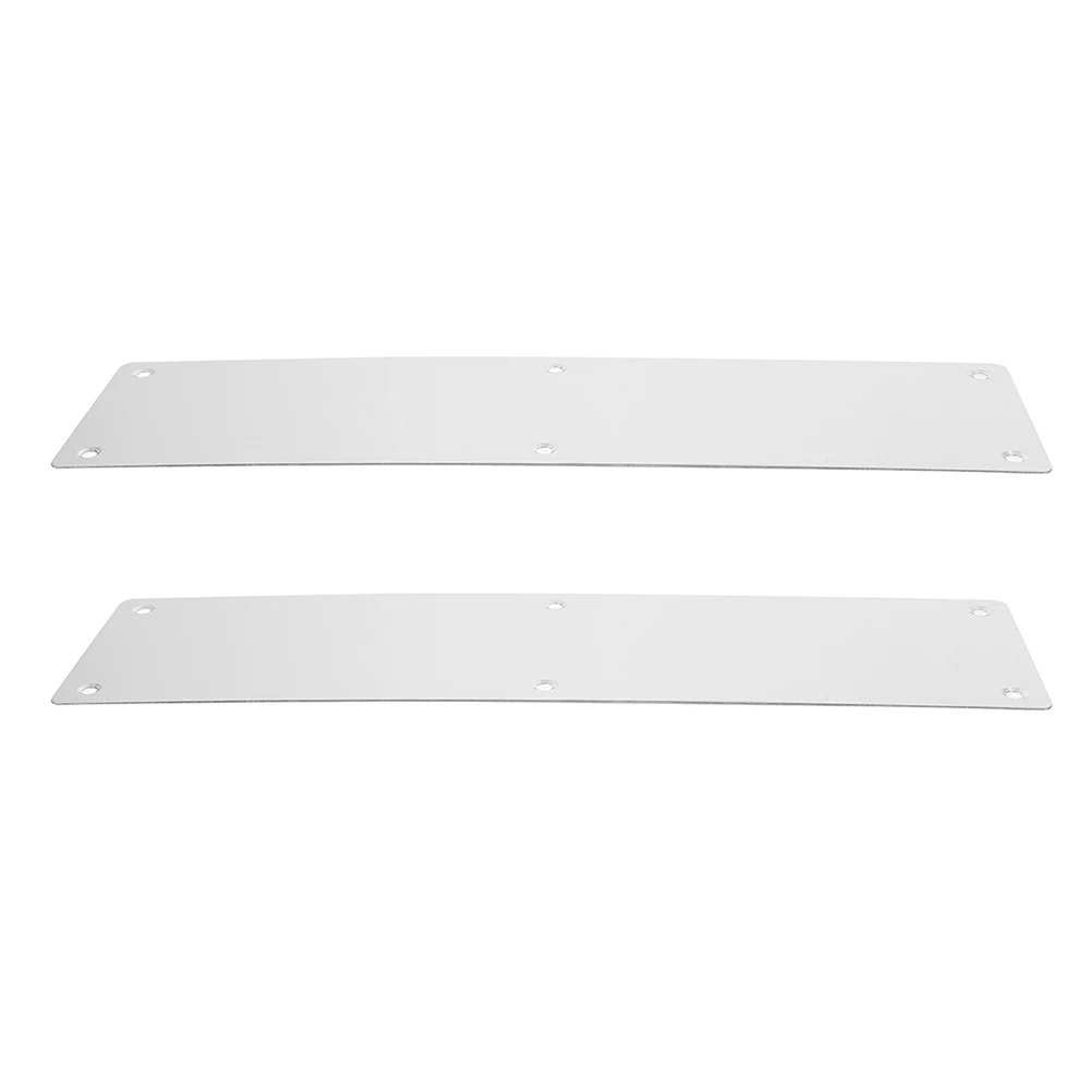 

2pcs Stainless Steel Push Plates Fire Resistant Easy Clean Metal Protection For Interior Exterior Doors Smooth Surface