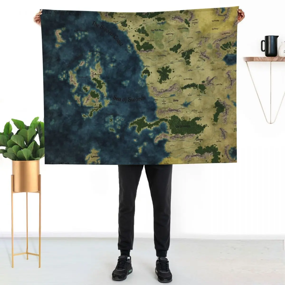 The Sword Coast Throw Blanket Soft Warm Blanket Gift for Grandparents