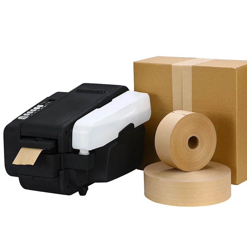 New Technique Carton Sealing Protection Paper Gummed Water Activated Automatic Packaging Wet Kraft Dispenser Tape Machine