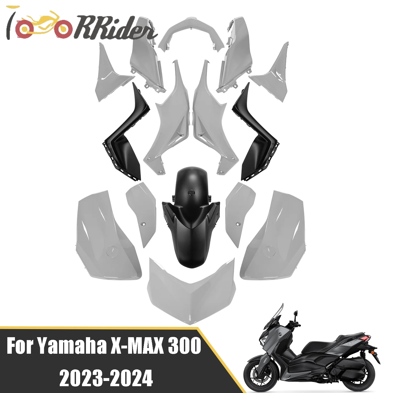 

For Yamaha XMAX X-MAX 300 X MAX300 2023 2024 Full Fairing Injection Bodywork Kit Cowl Panel Cover Motorcycle Protect Accessories