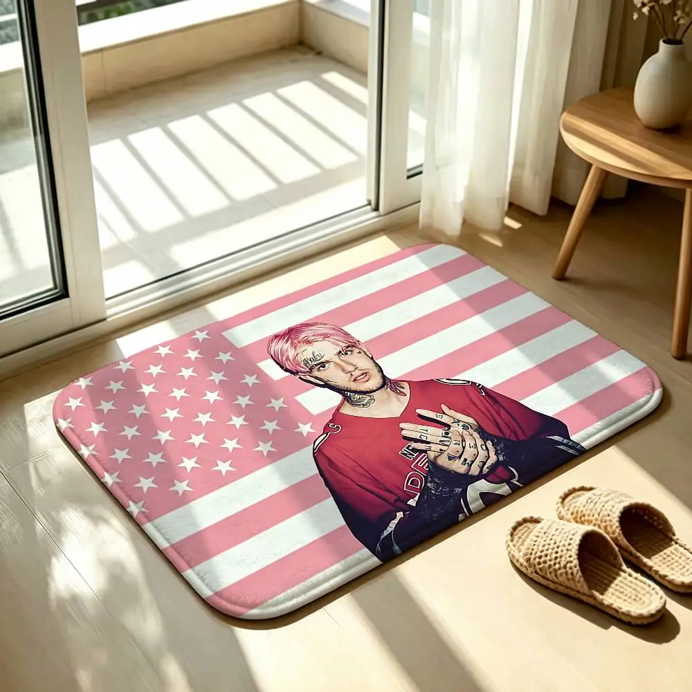 Rapper L-Lil P-Peep Floor Mat Soft Non Slip for Entry Door Bathroom Indoor Home Decorative Carpet