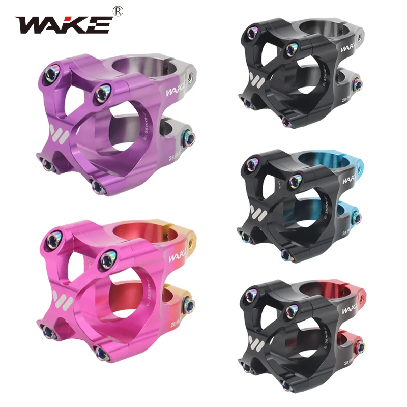 Tija de dirección ajustable Wake Power Stem para bicicleta de montaña y carretera, 35mm, para manillar de carretera, elevador de tija para ciclismo
