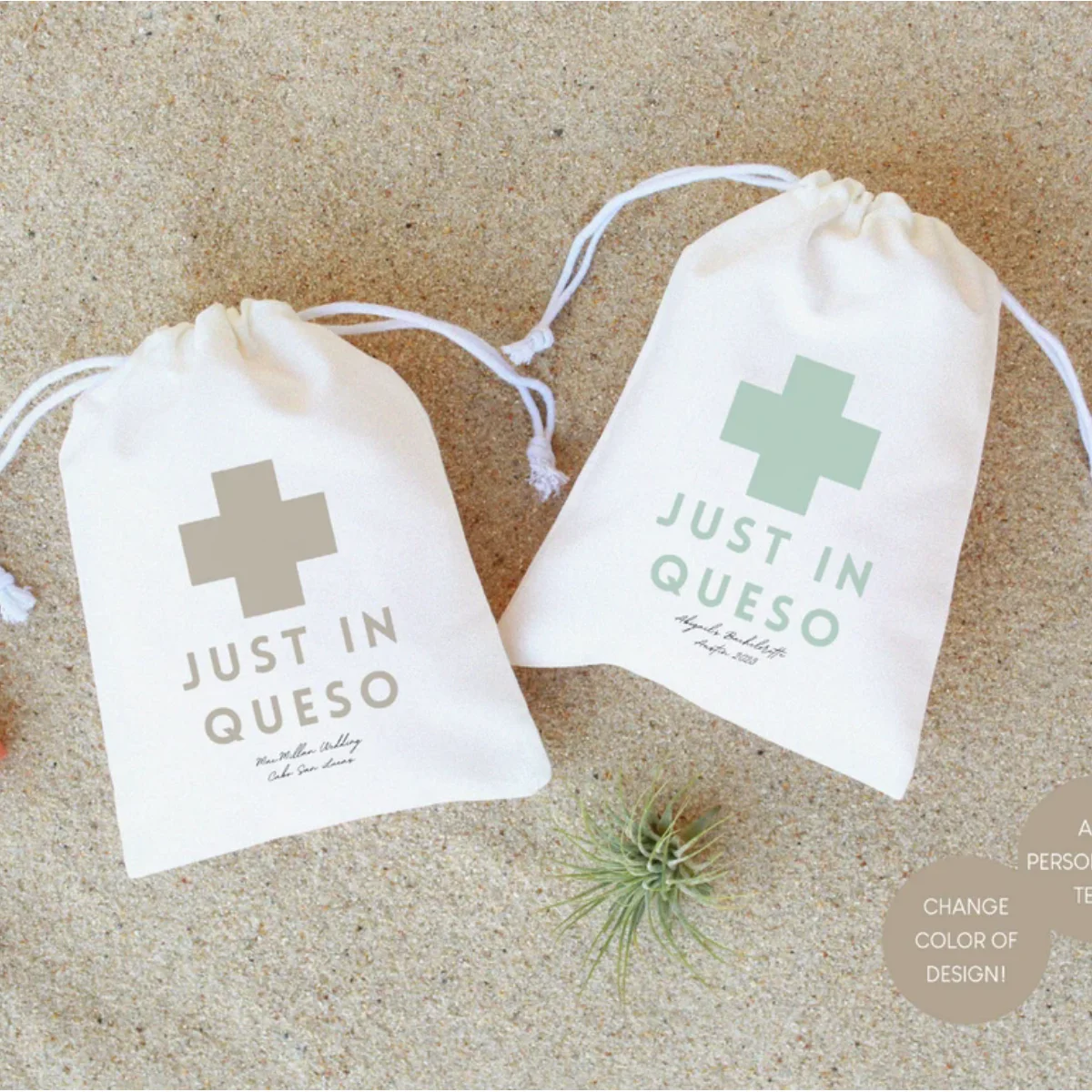 Just In Queso - Mexico Hangover Kit - Fiesta Bachelorette Party - Personalized Wedding Favors - Hangover Kit - Just In Queso Rec