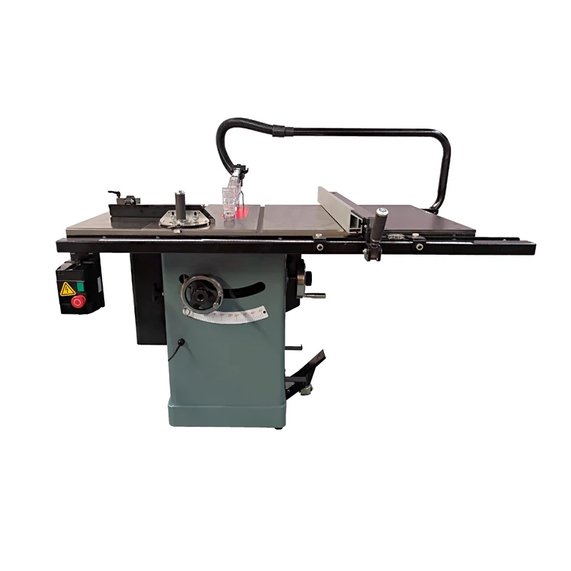 LIVTER 10 inch Cabinet Table Saw Electrical Sliding Saw Machine with Internal and External Vacuum