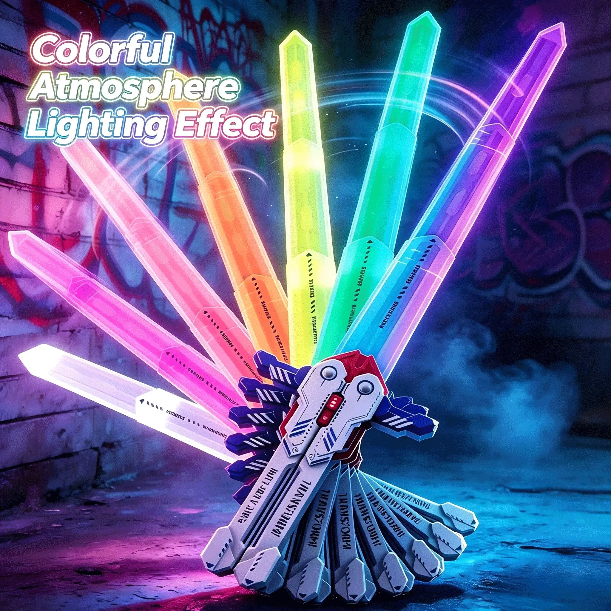 New Lightsaber Sword LED Light & Fighting Sound Rechargeable Retractable Laser Sword Cosplay Party Prop Birthday Gift For Adult