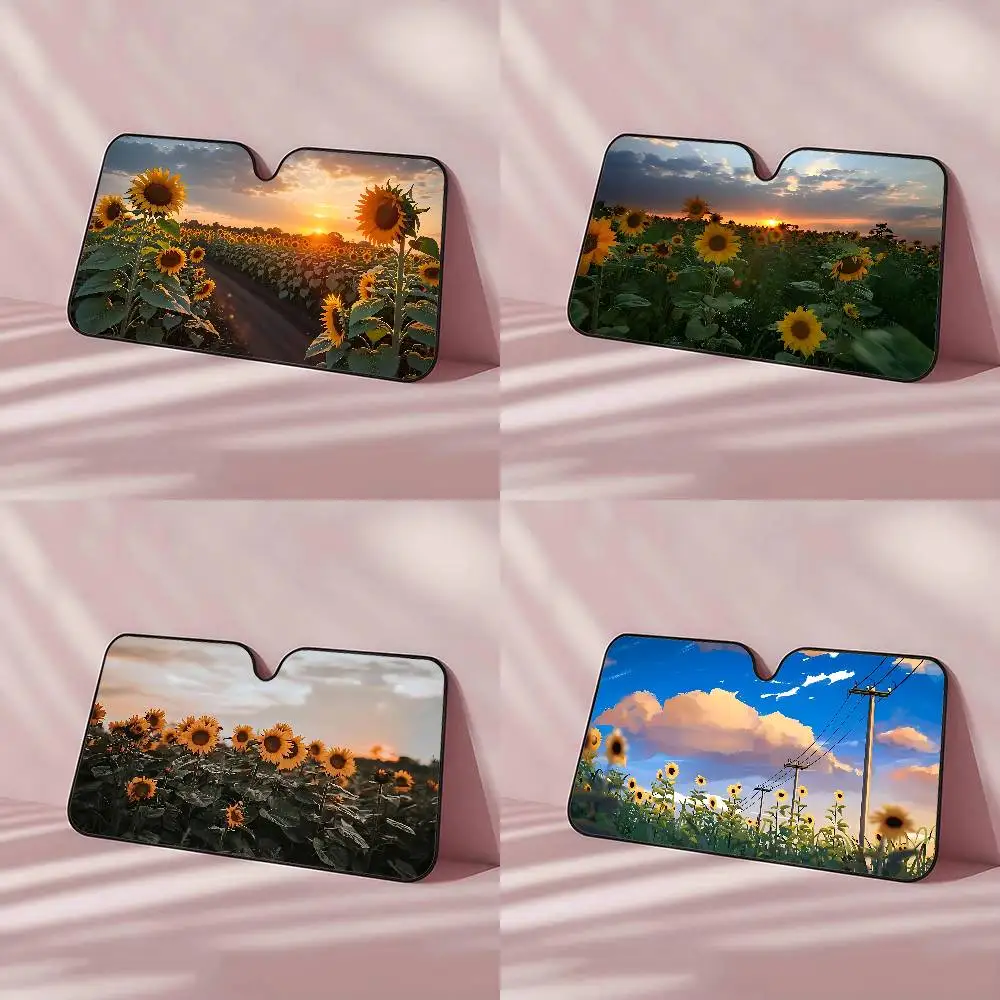 

Sunflower Plain Car SunShade Car Sun Visor Sun Visor Universal Windshield Folding Sun Visor