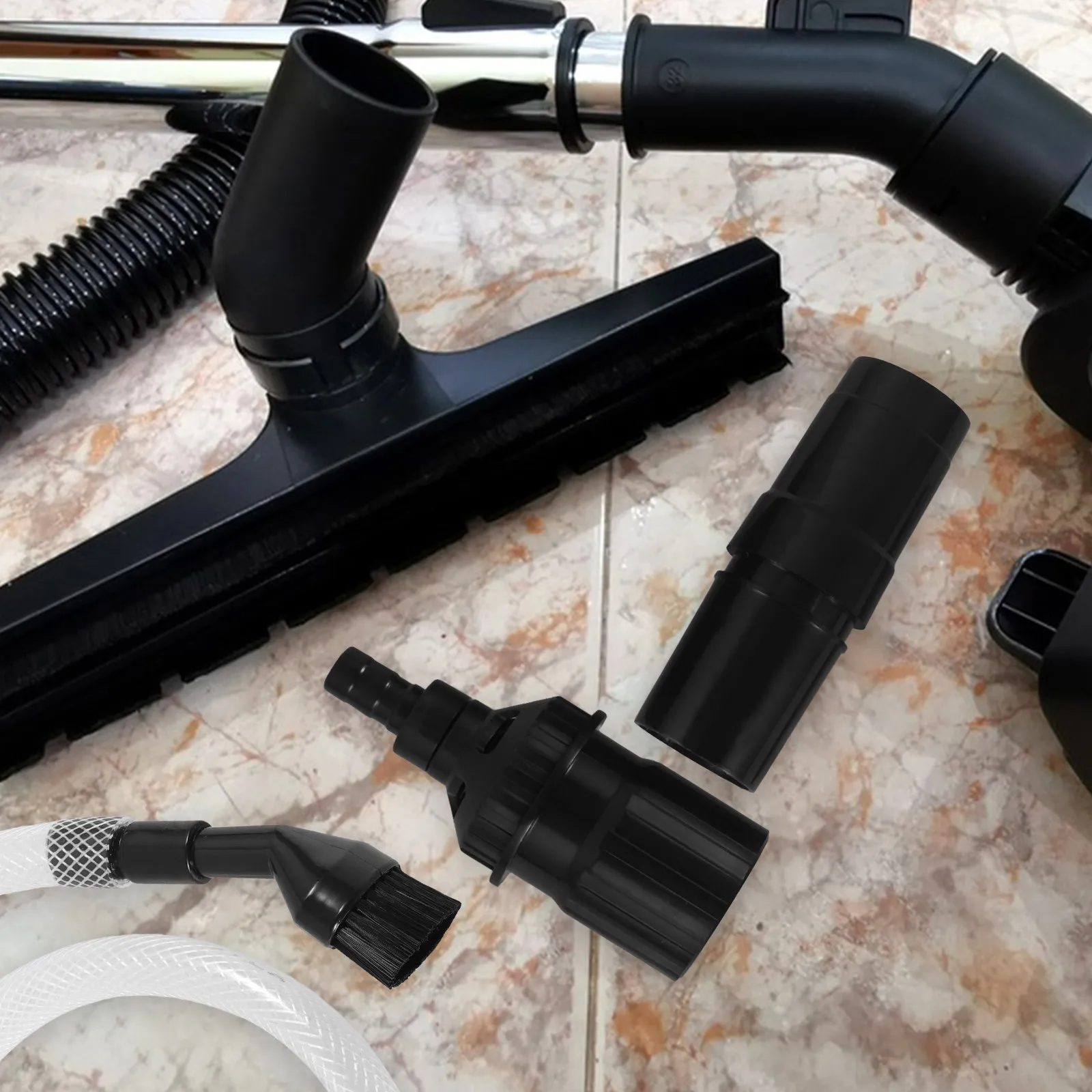 1Set Professional Vacuum Attachment Set High Performance Brush Head Kit for Vehicle Interior Cleaning Universal Vacuum Cleaner