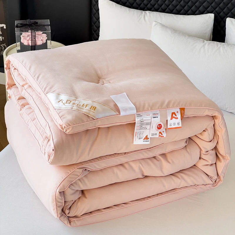 High-end Class A Soybean Protein Fiber  Winter Quilt Thickening  Spring And  Autumn Quilt  Single And Double Quilt  Four Seasons