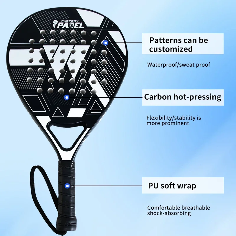 professional padel racket   raquetas de tenis  adult training team sports  padel tenis racket