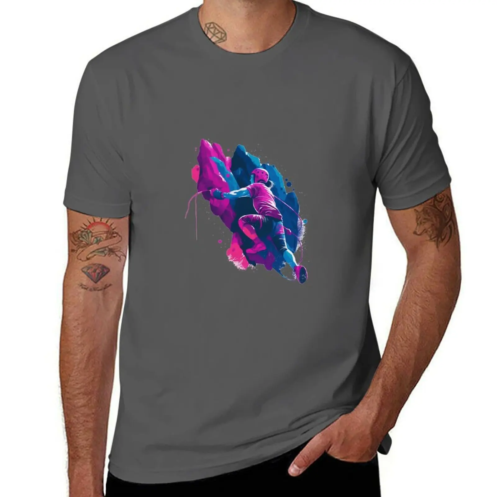 

Bisexual Pride Climbing Journey T-Shirt man t shirts for men man t shirt graphic T-Shirt