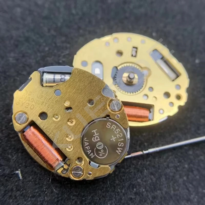 Parti dell'orologio Movimento al quarzo importato dal Giappone 5Y20 Accessori per la riparazione dell'orologio a 2 lancette in oro con batteria e stelo Qualità stabile