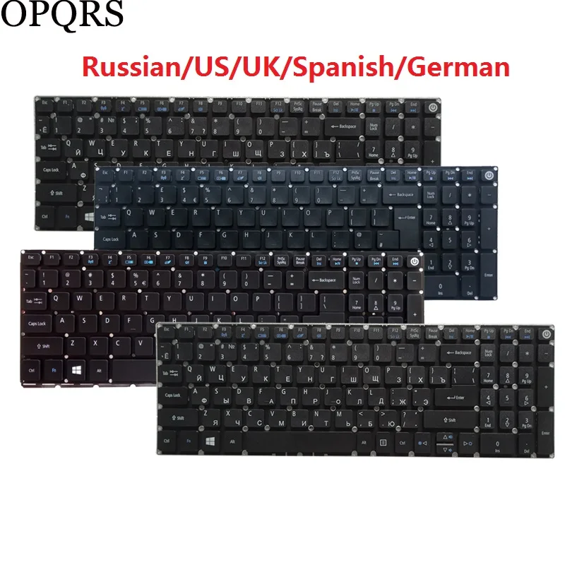 Dla Acer Aspire E5-575 E5-575G E5-575T E5-575TG E5-774 E5-774G rosyjski/US/UK/hiszpański/łaciński/niemiecki/włoski klawiatura laptopa