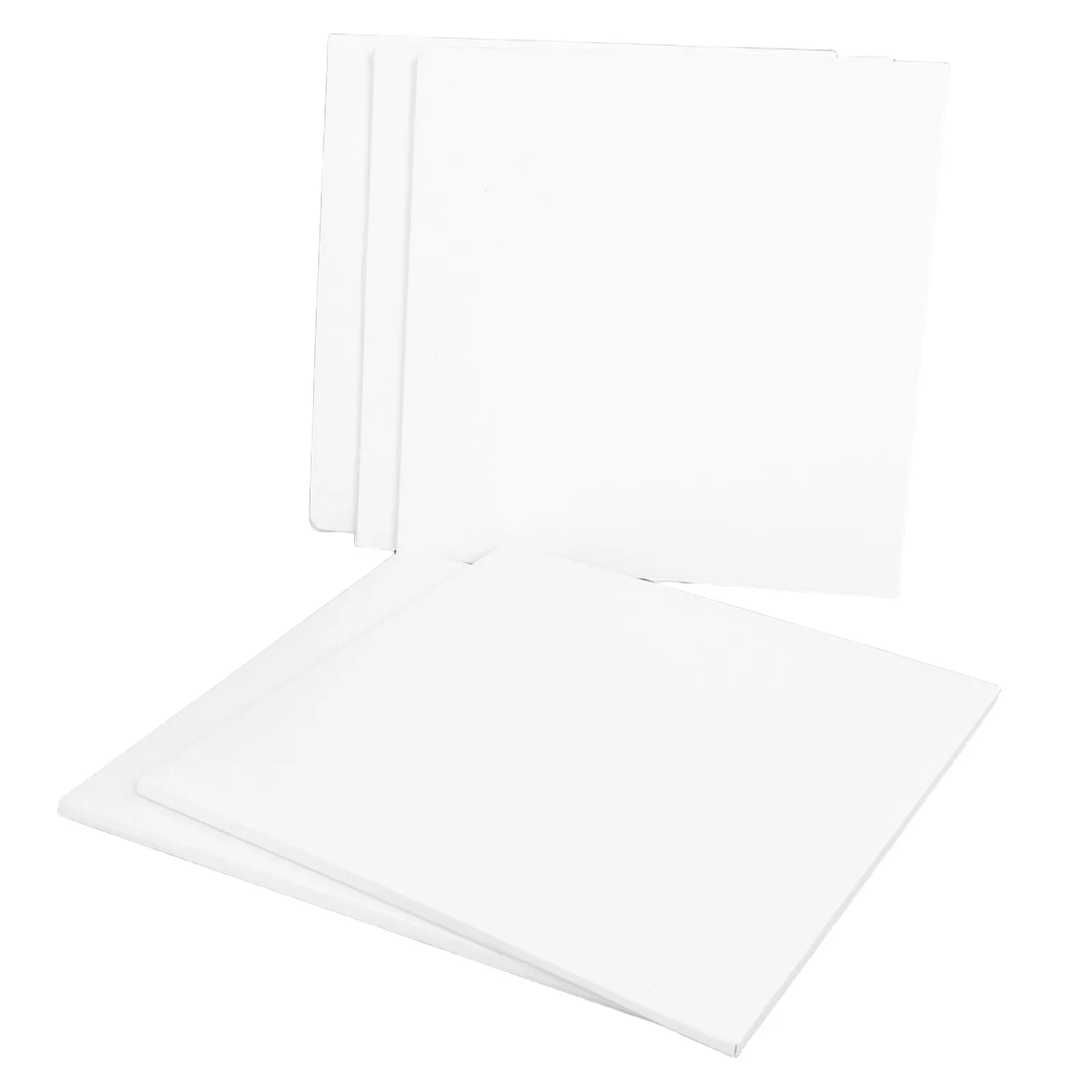 10Pcs White Cake Board Square Thick Paper Cardboard Base Plates Sturdy Support for Cakes Mousse Dessert Baking Display