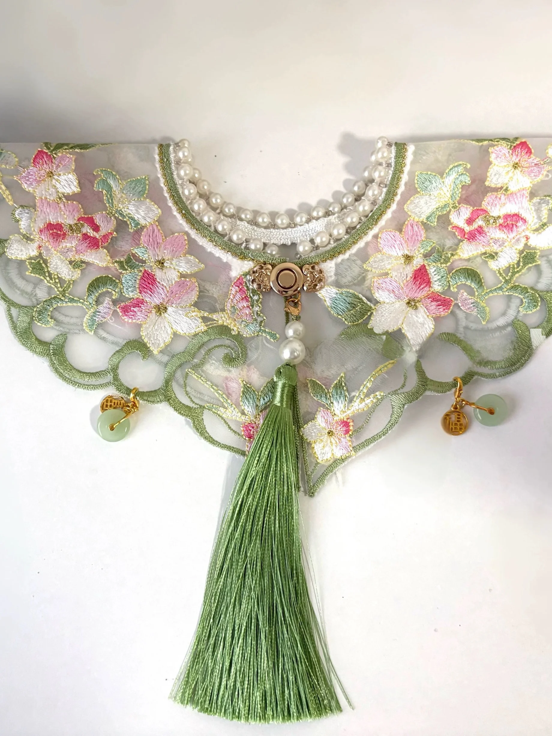 

Полотенце-нагрудник ручной вышивки Netie Cloud с цветочным узором, для младенцев, для украшения на день рождения, аксессуар для костюма