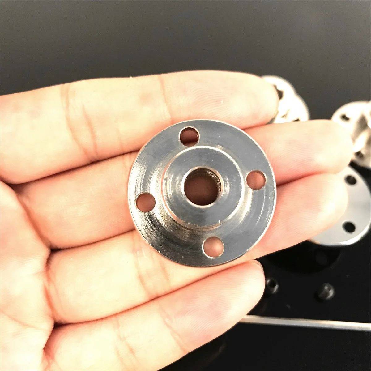 High Stability Rigid Flange Shaft Coupling Connector 2mm 3mm 4mm 6mm 8mm 10mm 12mm 14mm Automation Equipment Parts Accessory