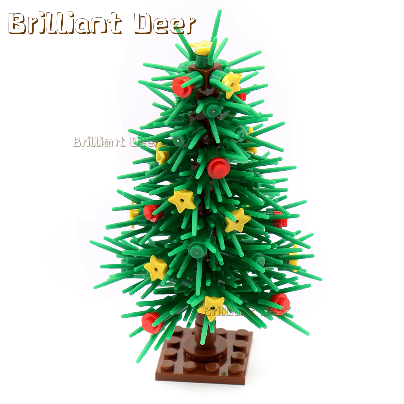 MOC Christmas Tree Bricks DIY City Plant Flower Building Blocks Sets Children Toys Kids Xmas Gifts House Decoration