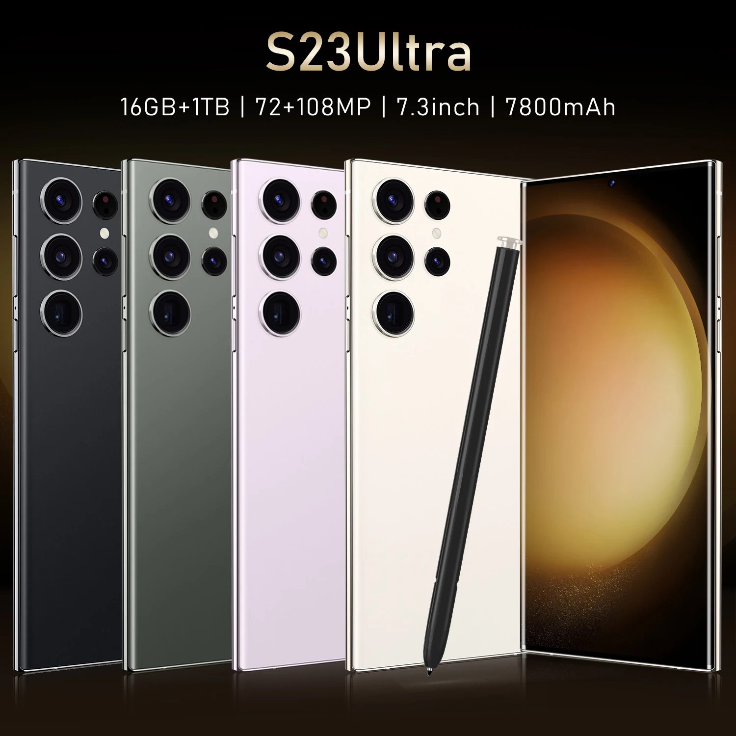 2024 NEW S23 Ultra 256/512GB 5G Unlocked Mobile Phone S23 Ultra 108MP 6.8 Inch 5000mAh Smart Mobile Phones