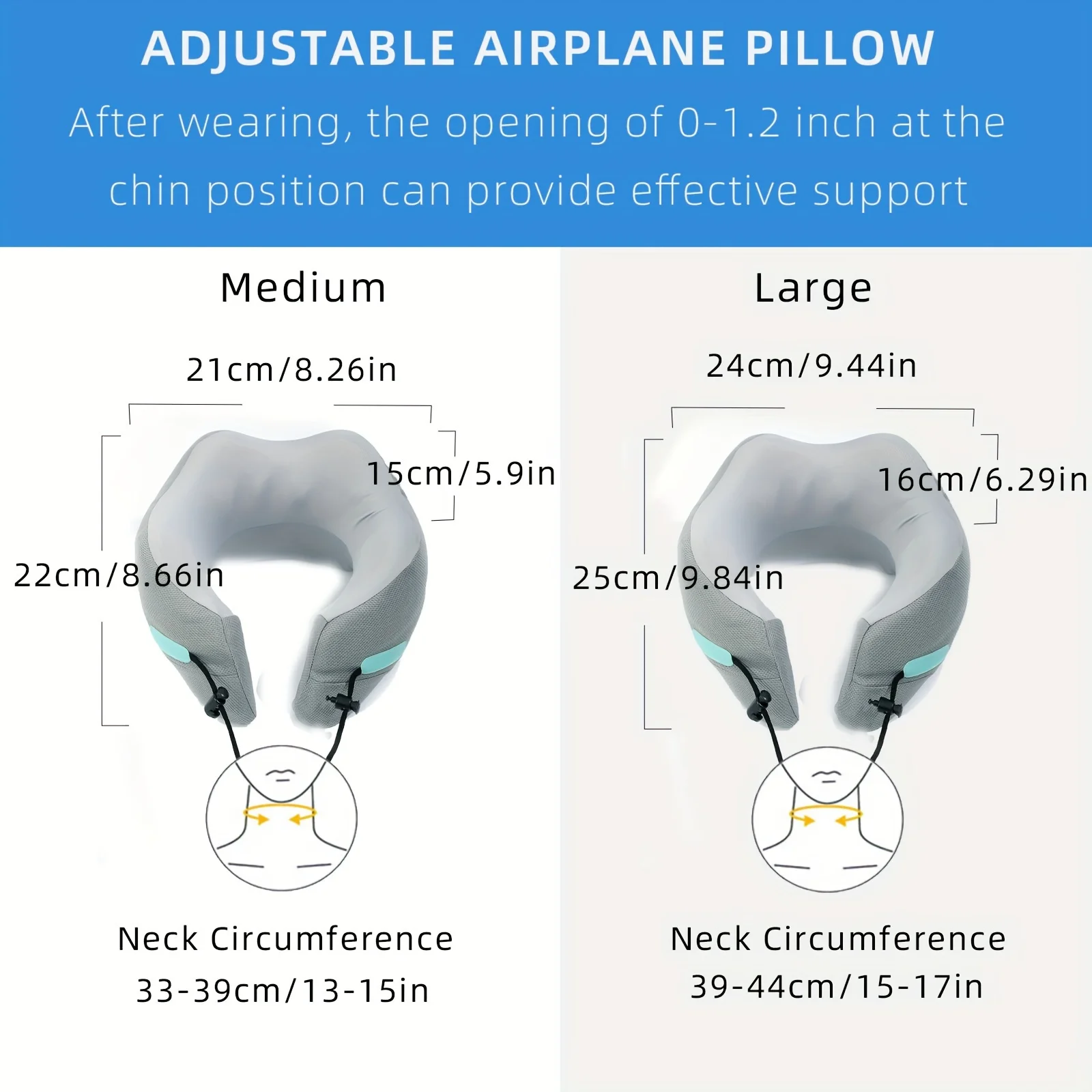 1pc ユニークな人間工学に基づいたデザインの旅行用枕首あごヘッドサポート最高の低反発ネックピロー、睡眠休息枕、-Degr