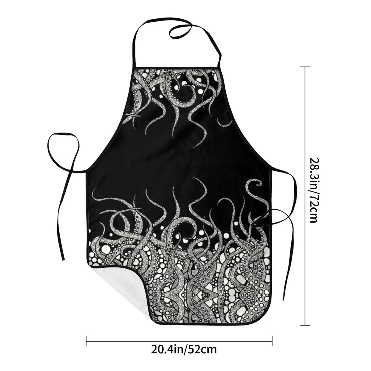 Cthulhu delantal de cocina Unisex para hombres y mujeres, tentáculos de monstruo de terror, cocina de Chef, cocina para hornear, Tablier para pintar