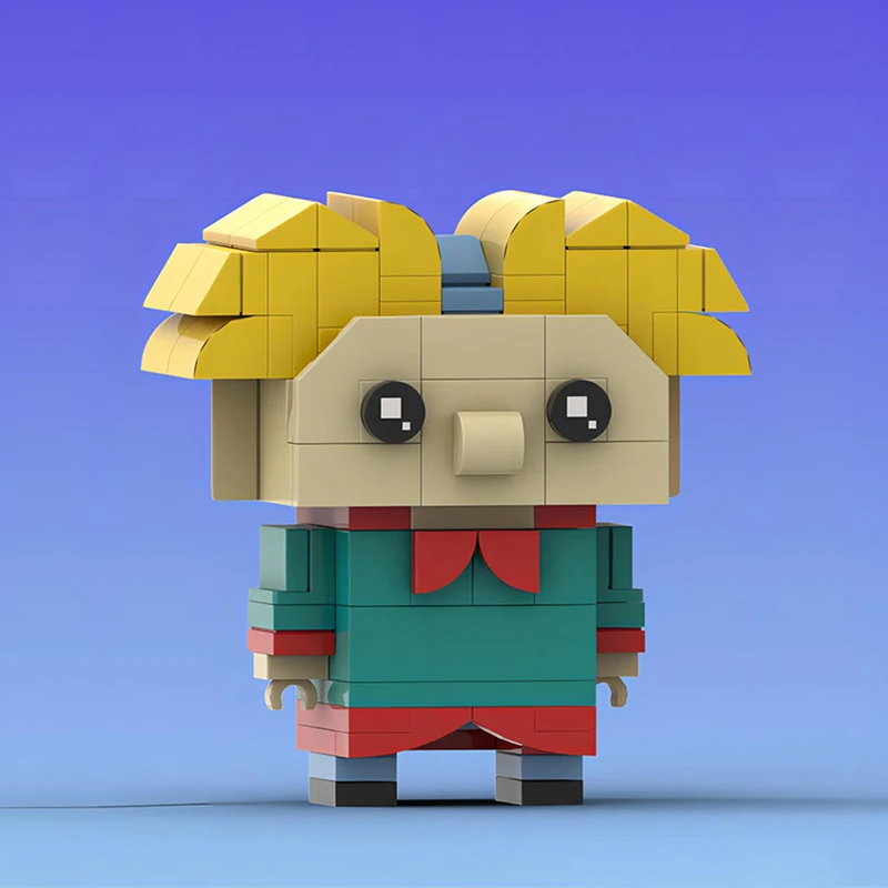 MOC Japanischer Anime-Film Actionfigur Bausteine Arnolds Mini-Puppenmodell Kinder-Puzzle-Bausatz Spielzeug Geburtstagsgeschenk Dekoration – Detail 1