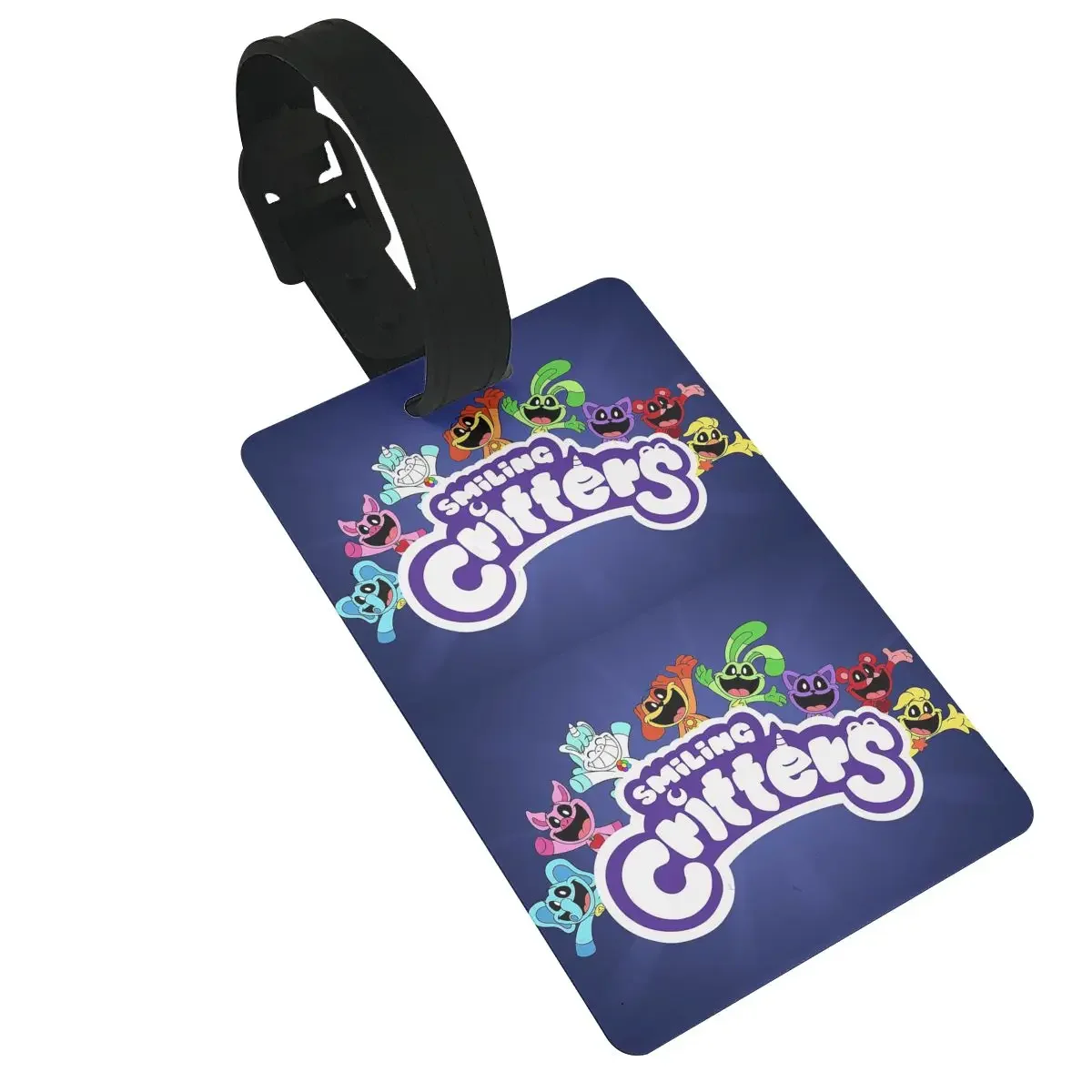 

Smiling Critters Cartoon Game Luggage Tags Suitcase Accessories Travel Baggage Boarding Tag Portable Label Holder Name Address