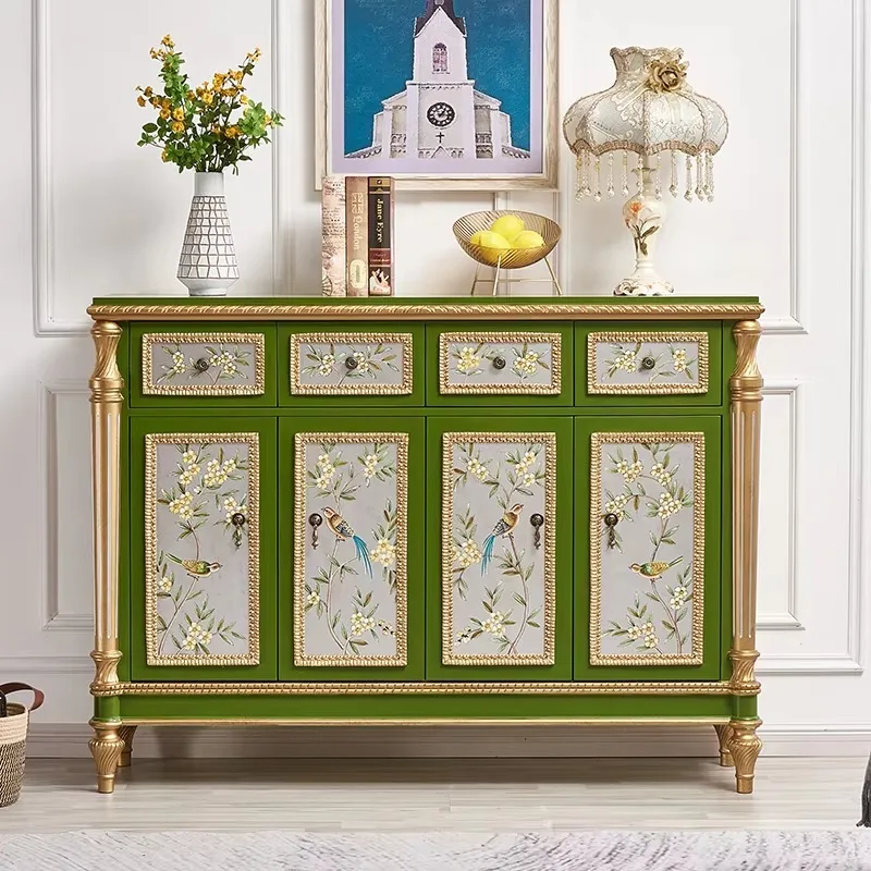 Nordic Wooden Shoe Cabinet Modern Green Minimalist Living Room Shoe Rack Organizer Salon Storage Szafki Na Buty Furniture Home