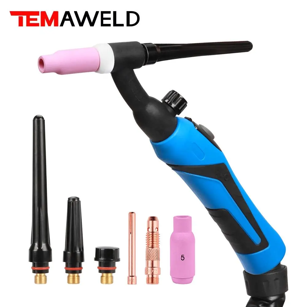 TIG Torch WP26 WP26FV 3m 13ft GTAW Gas Tungsten Arc Welding Gun WP-26 Argon Air Cooled TIG Welding Torch Wholesale - view 4