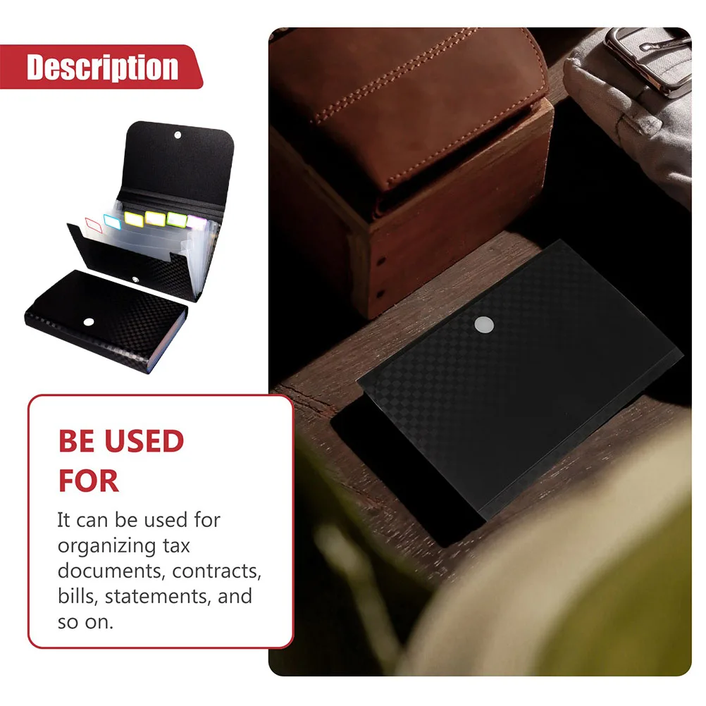 

2Pcs High-Grade PP File Folder Bag Multi-Layer Small Document Organizer Portable Storage Pouch for Office and Travel