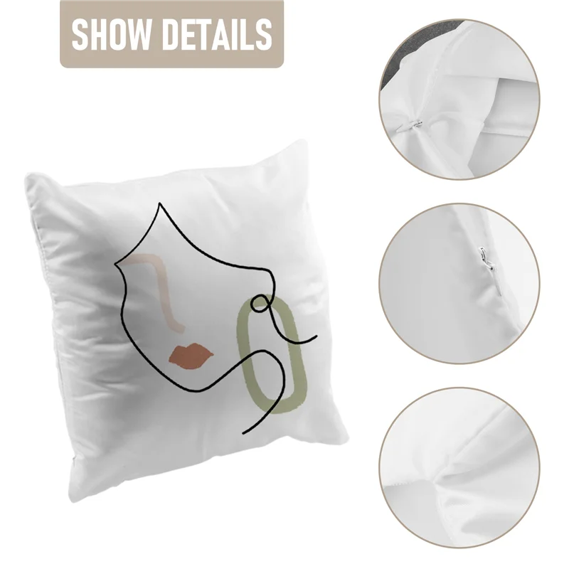 가전제품 부품 40X40 흰색 무지 승화 블랭크 베개 커버 쿠션 커버 베개 커버 열전사 프레스 DIY 선물용 1