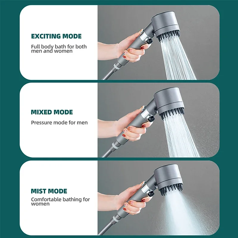 Xiaomi Youpin Supercharge Shower Head Filtered 3 Modes Adjustable Massage Spray Nozzle Handheld Big Water Flow Bathroom Tool New