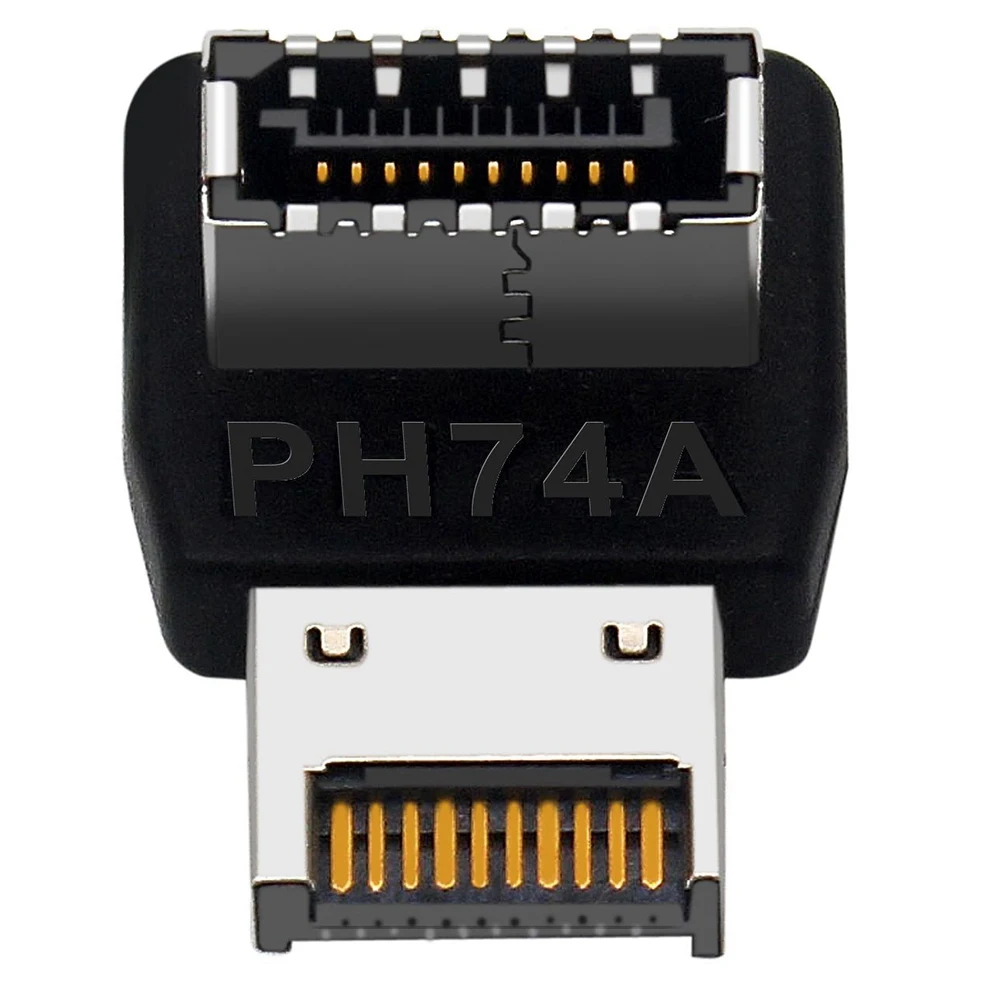 Computer Motherboard Type-E USB 3.1 Type-E Interface 90 Degree Steering Elbow Front Type-C Installed Adapter(PH74B)