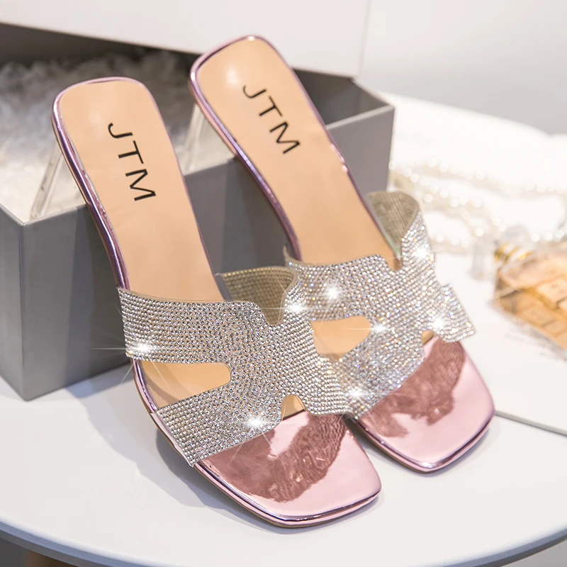 แพลตฟอร์มออกแบบแบรนด์ผู้หญิงรองเท้าแตะเซ็กซี่รองเท้า Punk Wedges รองเท้าส้นสูง Comfy ผู้หญิงรองเท้า Designer Sandalias 2025 Hot