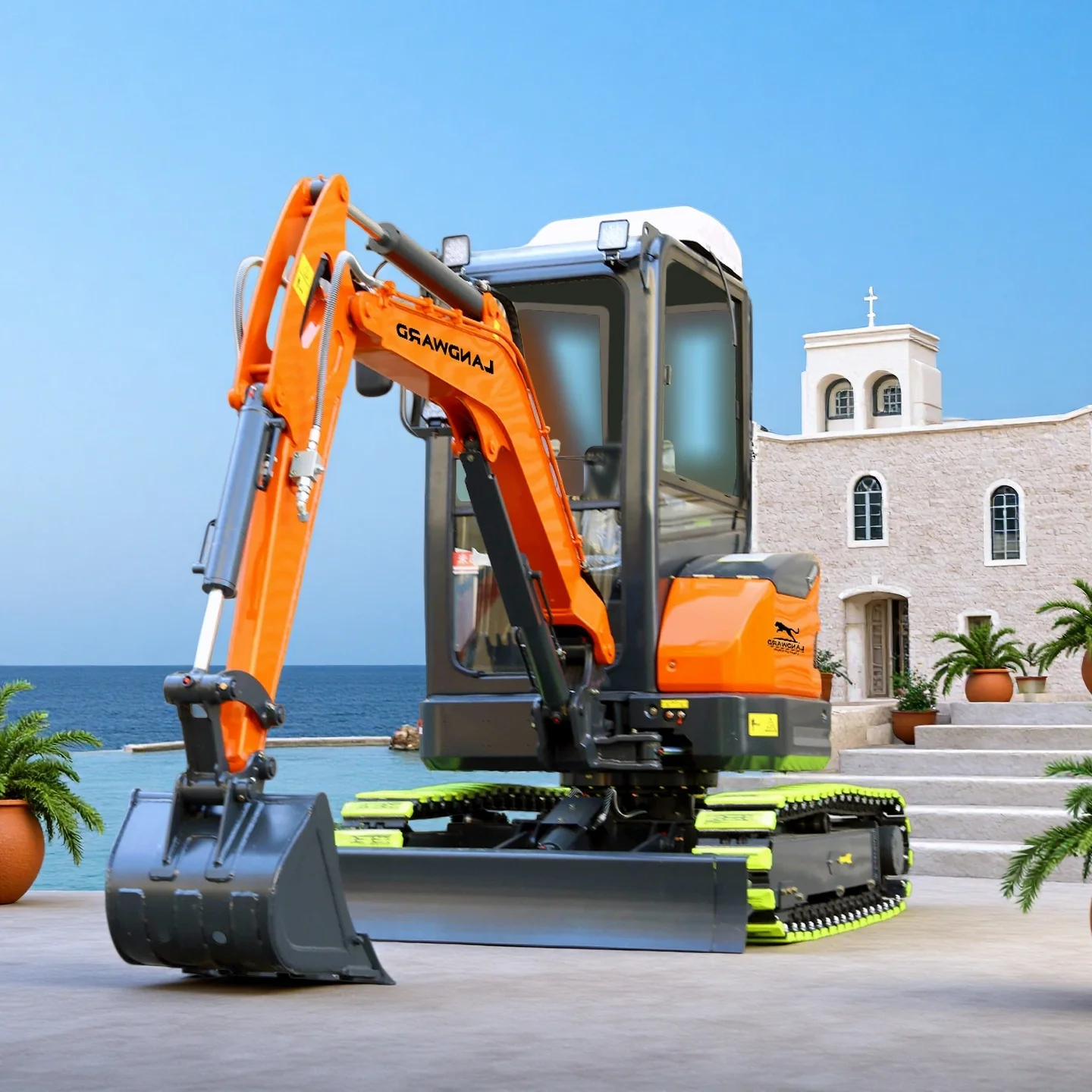 

2025 New 3Ton Mini Excavator 1.8Ton Engin Diesel Household Mini Bagger Machine Wholesale Small Excavator Digger Price Customized