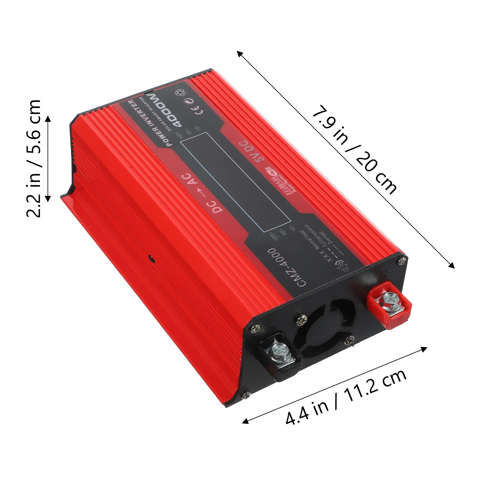 1 Set 4000W Power Inverter DC 12V to 220V AC Converter with Digital LCD Display Car Power Inverter Car Adapter