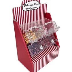 1Set Dollhouse Miniature Transparent Snack Storage Box W/Shovel Dustproof Box Waterproof Display Box Furniture Model Decor Toy