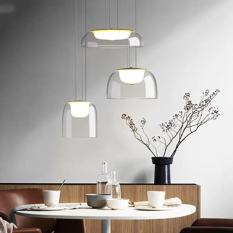Post-modern Designer Glass Pendant Lights Dining Room Restaurant Kitchen Hanging Lamp Simple Hanglamp Home Decor Light Fixtures