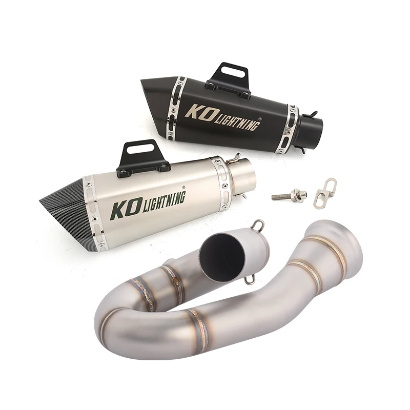 

Slip On For Zontes 703RR 2024-2026 703R 2025-2026 Motorcycle Exhaust System Muffler Header Link Pipe 304 Stainless Steel Escape